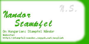 nandor stampfel business card